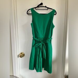 Eliza J Green A line dress w pockets size 6